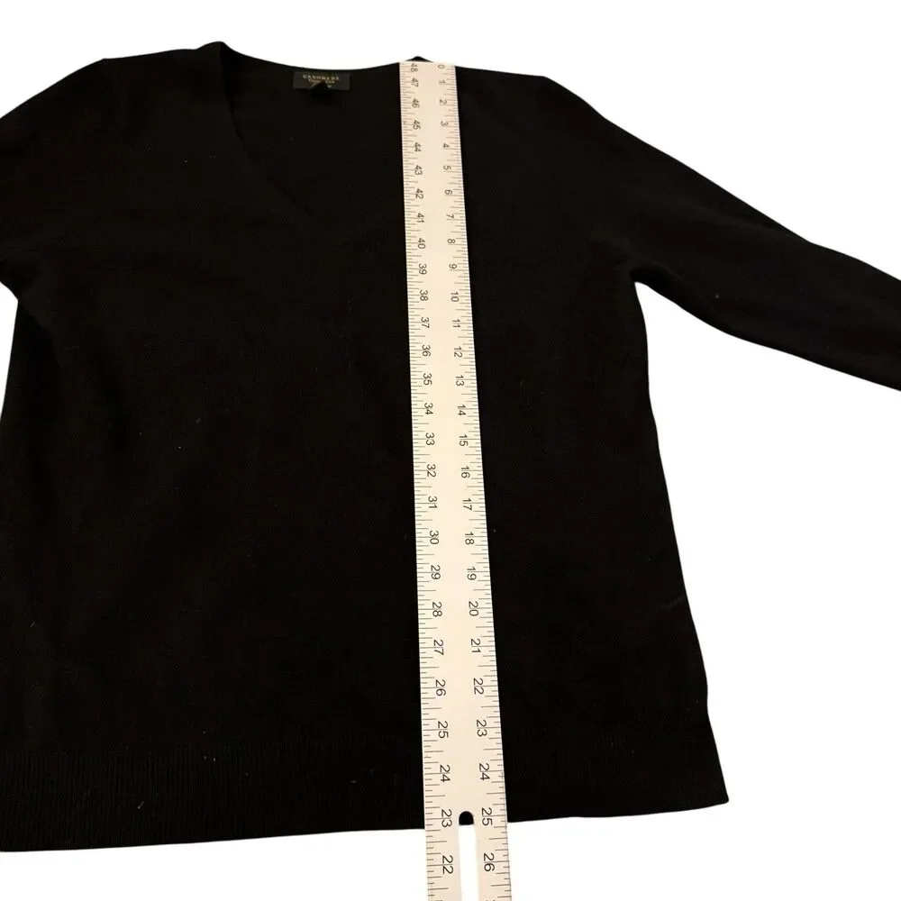 CHARTER CLUB Luxury 100% CASHMERE Women’s  v-Neck‎ Turtleneck Preppy Classy XL